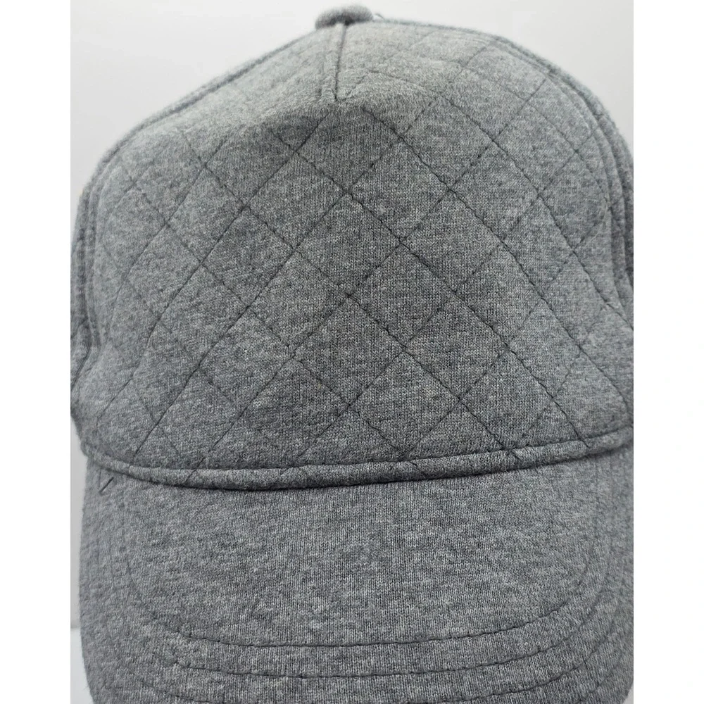 Gymboree‎ Quilted Baseball Cap Youth Gray Sporty Snapback Hat No Tags